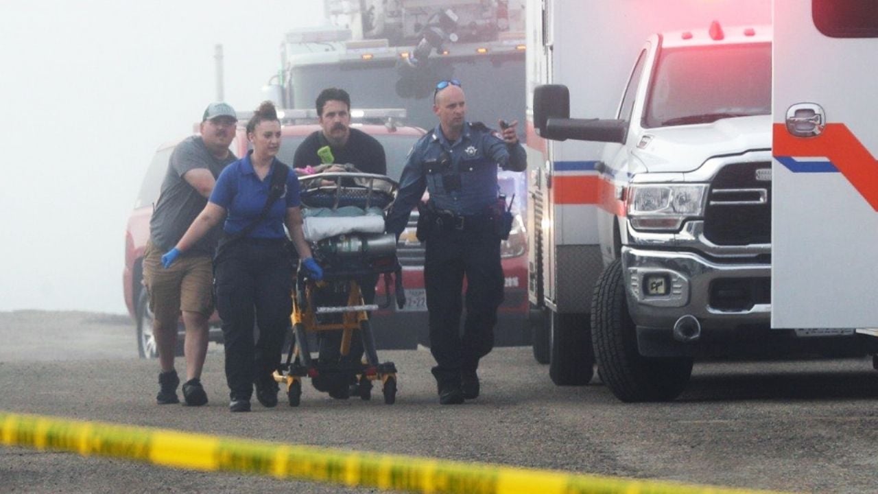 VIDEO: Aeronave de la Semar se desploma en Texas durante misión de apoyo; hay dos muertos