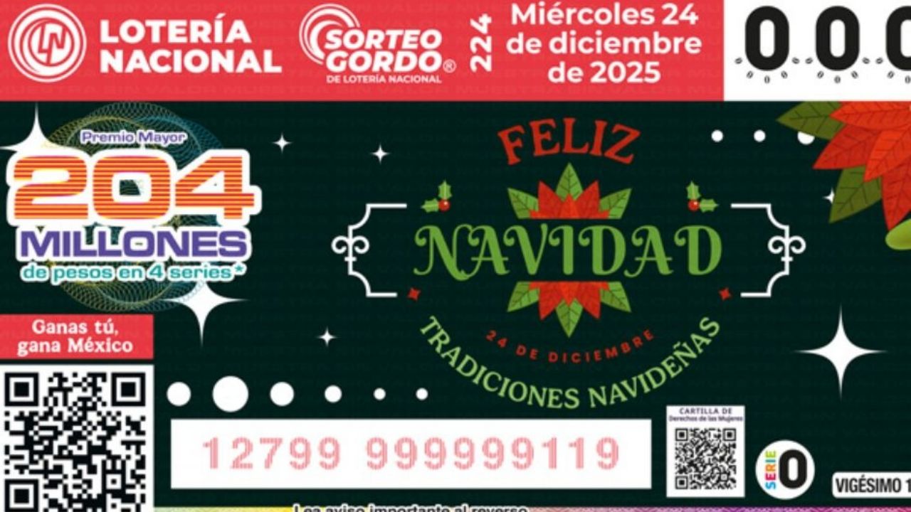 Lotería Nacional EN VIVO: Lista COMPLETA de GANADORES del Sorteo Gordo de Navidad No. 224 de HOY miércoles 24 de diciembre