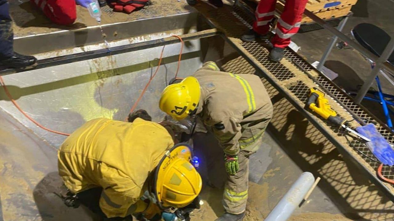 Joven trabajador queda prensado tras accidente laboral en Guaymas; sufrió heridas graves