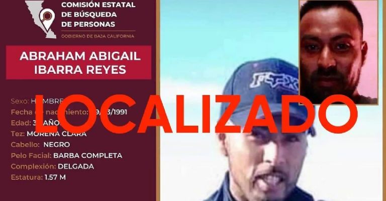 Localizan con vida a Abraham Ibarra Reyes, originario de Puerto Peñasco, Sonora.