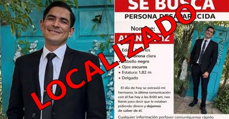 Localizan con vida a Alan Ortiz en Hermosillo, Sonora.