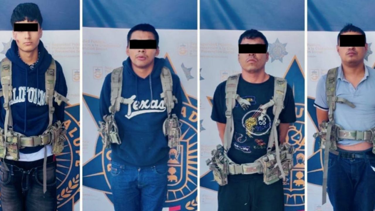 (FOTOS) Caen en Nuevo León cuatro sujetos por regalar juguetes a niños con siglas del Cártel del Noreste
