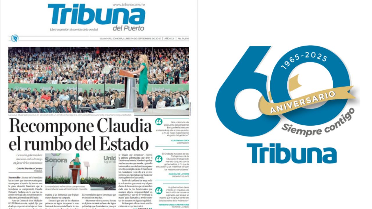 60 años, 60 historias: Claudia Pavlovich, primera gobernadora de Sonora