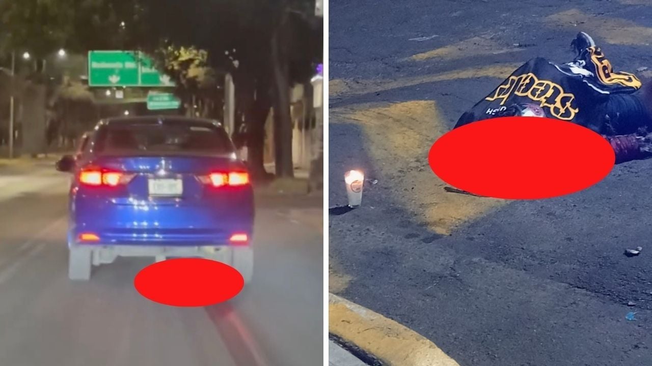 FUERTE VIDEO: En Iztapalapa, sujeto atropella a motociclista; arrastró el cadáver varios kilómetros