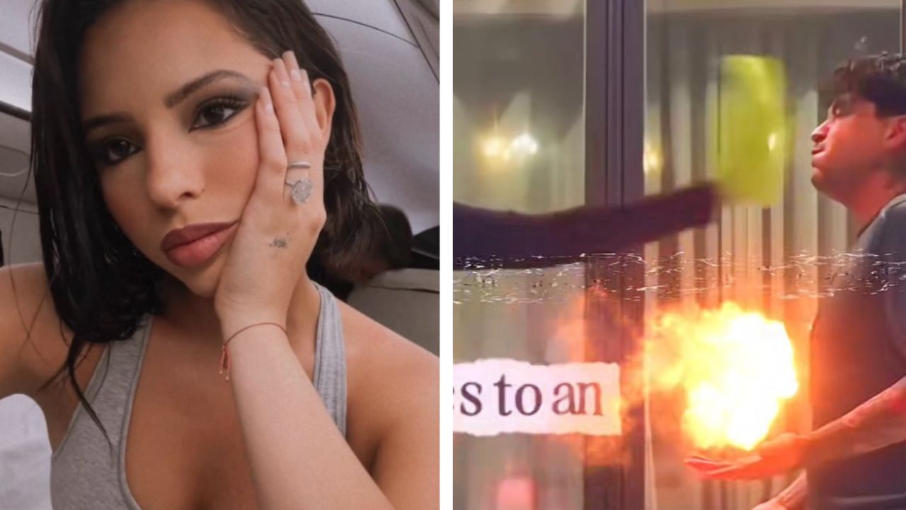 ¿Problemas en el paraíso? VIDEO de Ángela Aguilar cacheteando a Christian Nodal se vuelve viral