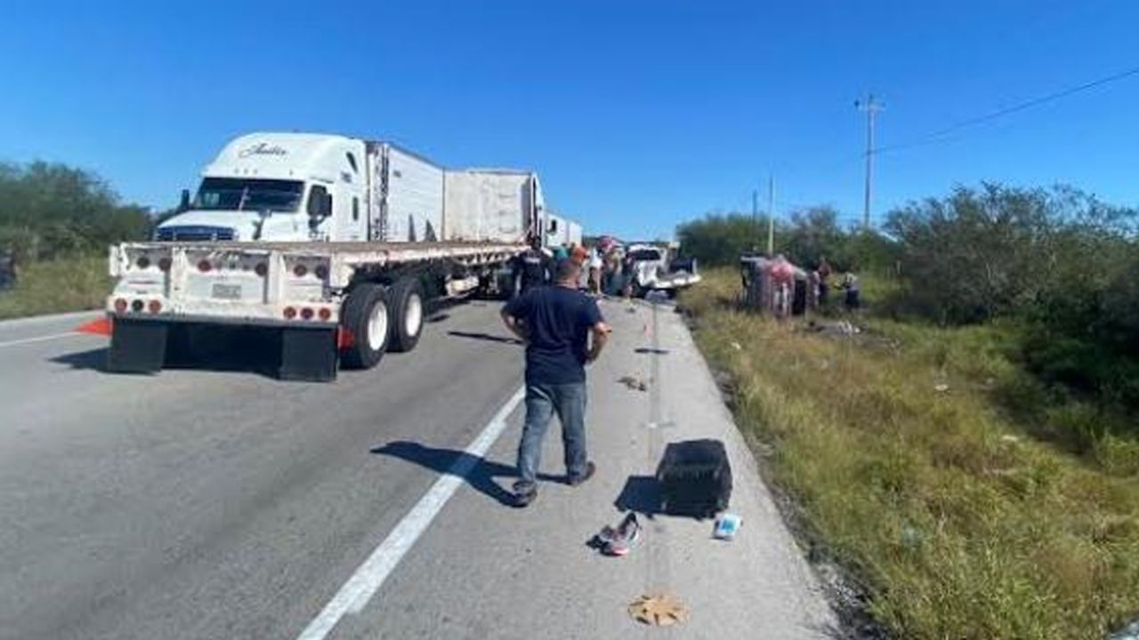 Tragedia en Tamaulipas: Choque múltiple deja tres menores fallecidos y siete personas heridas