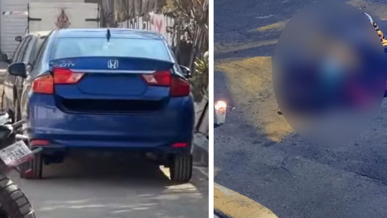 Encuentran abandonado en Edomex el vehículo que atropelló y arrastró a un motociclista hasta su muerte