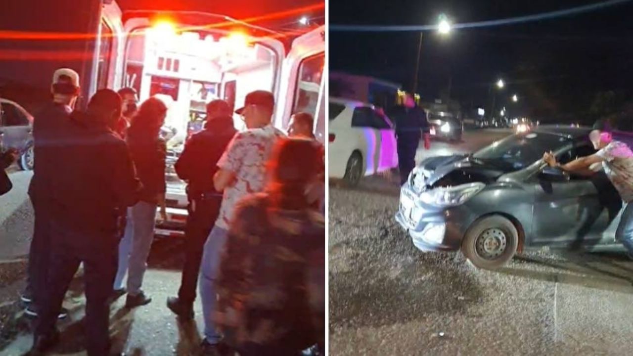 Accidente en Ciudad Obregón: Motociclista resulta lesionado tras chocar en la colonia Primavera