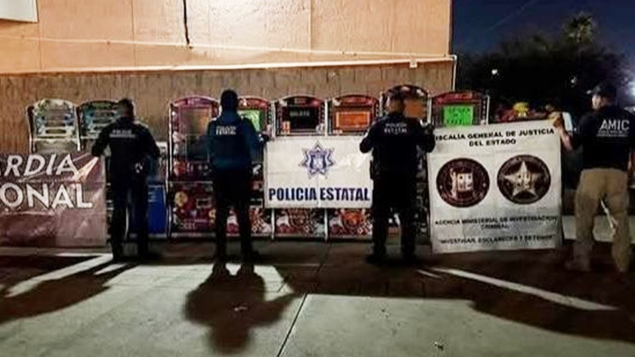 Catean casa usada como casino clandestino en Hermosillo; incautaron 10 máquinas tragamonedas