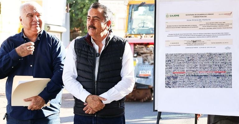 Arranca obra de colector en Cajeme: 29 mdp beneficiarán a 40 mil habitantes del sur