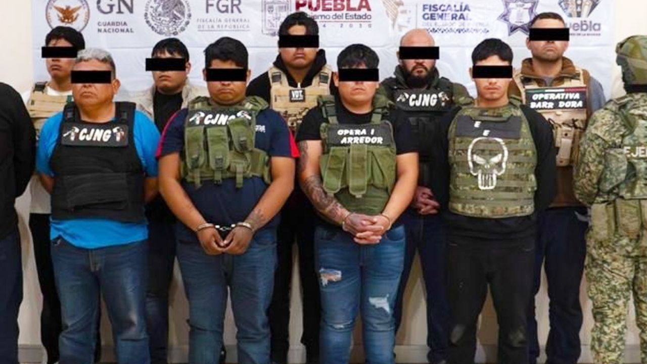 Capturan a ‘El Gordo’, presunto líder de La Barredora en Puebla, junto a ocho cómplices