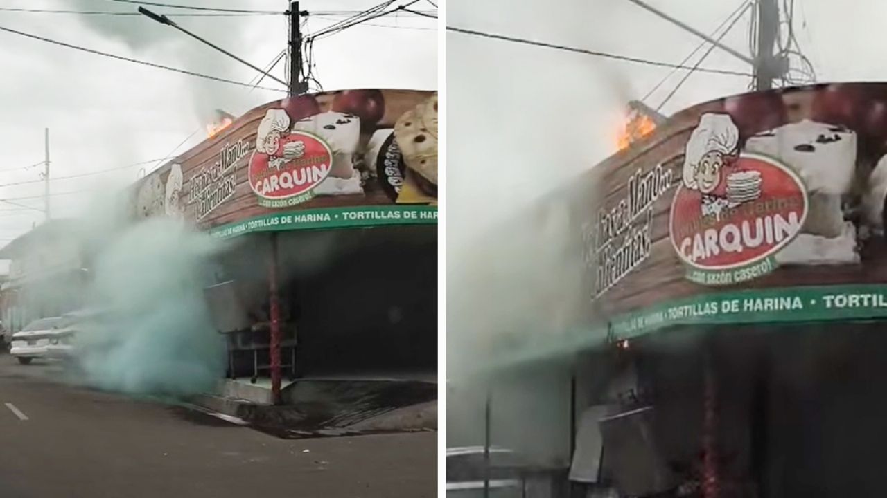 VIDEO: Tortillería y carnicería sufre incendio en la colonia Sonora, de Ciudad Obregón