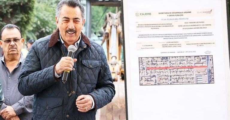 Lamarque Cano da banderazo de obra hidrosanitaria para beneficiar a 15 mil habitantes de Cajeme