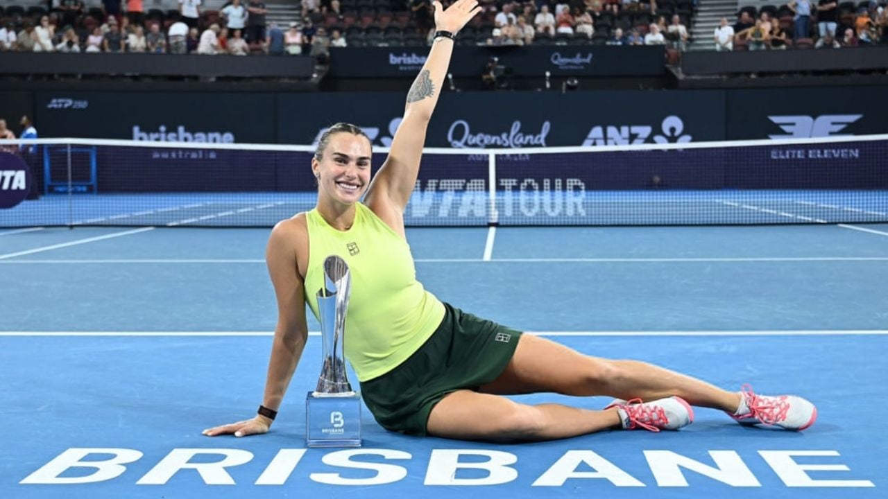 Sabalenka se corona en Brisbane y se declara lista para el Abierto de Australia