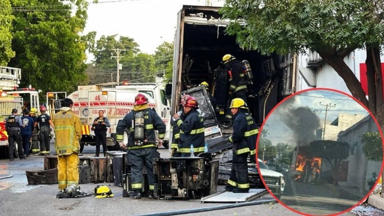 Rafaguean conocido casino en Culiacán y queman tráiler cargado con máquinas tragamonedas