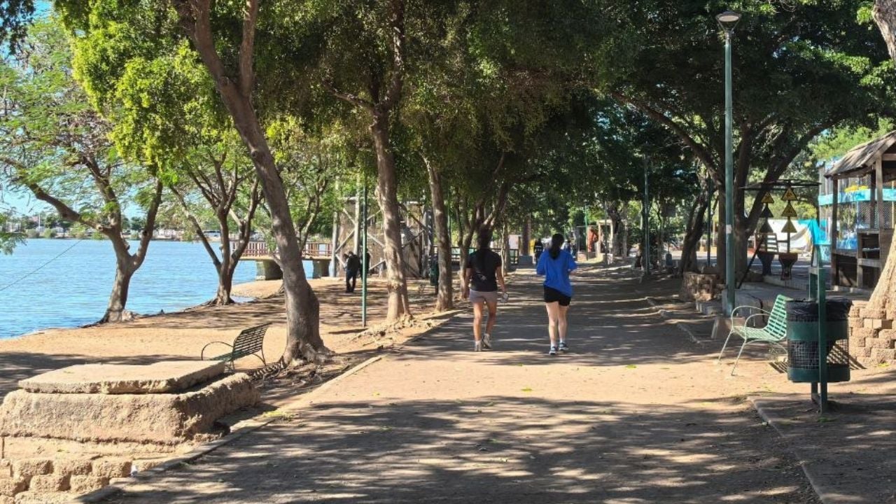 Laguna del Náinari sigue siendo el lugar preferido para ejercitarse al aire libre en Ciudad Obregón