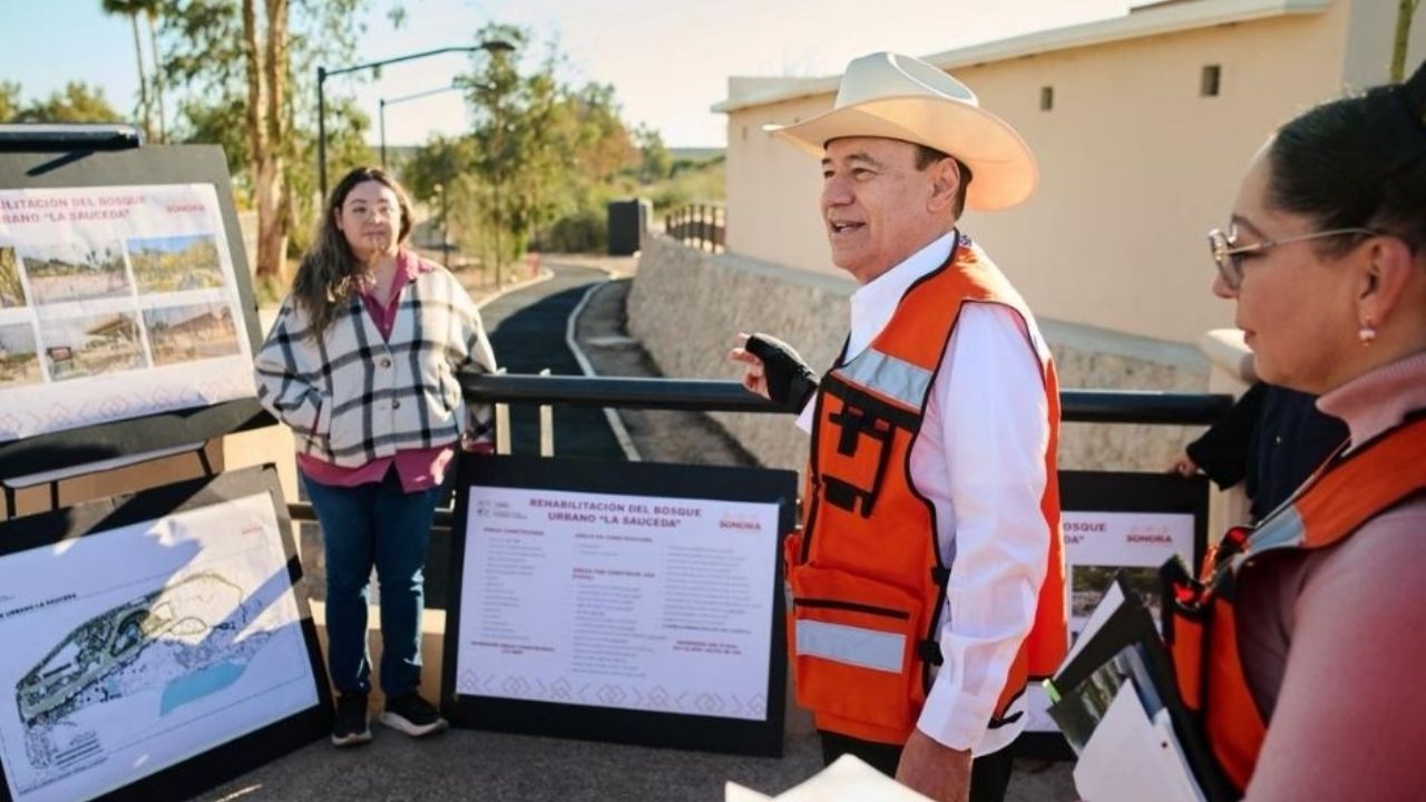 Durazo Montaño realiza recorrido de supervisión por La Sauceda; Museo La Burbuja abrirá sus puertas