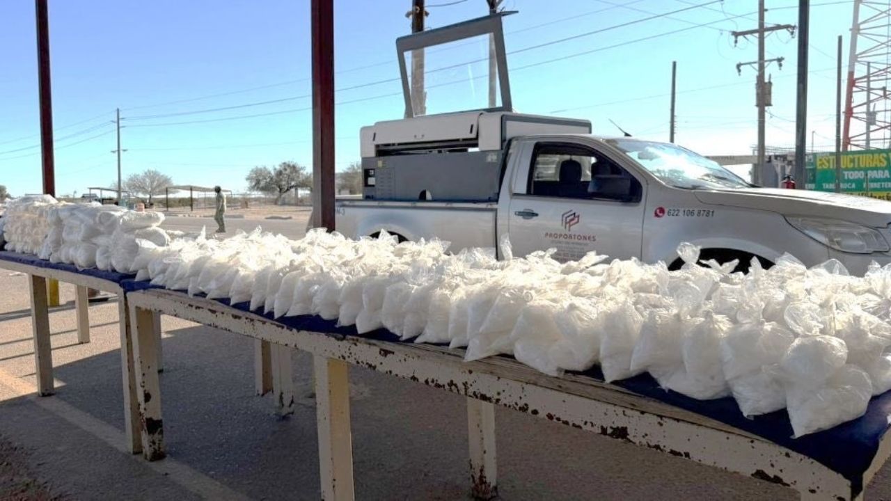 Golpe al narco en Sonora: Aseguran más de 200 kilos de metanfetamina, reporta Harfuch