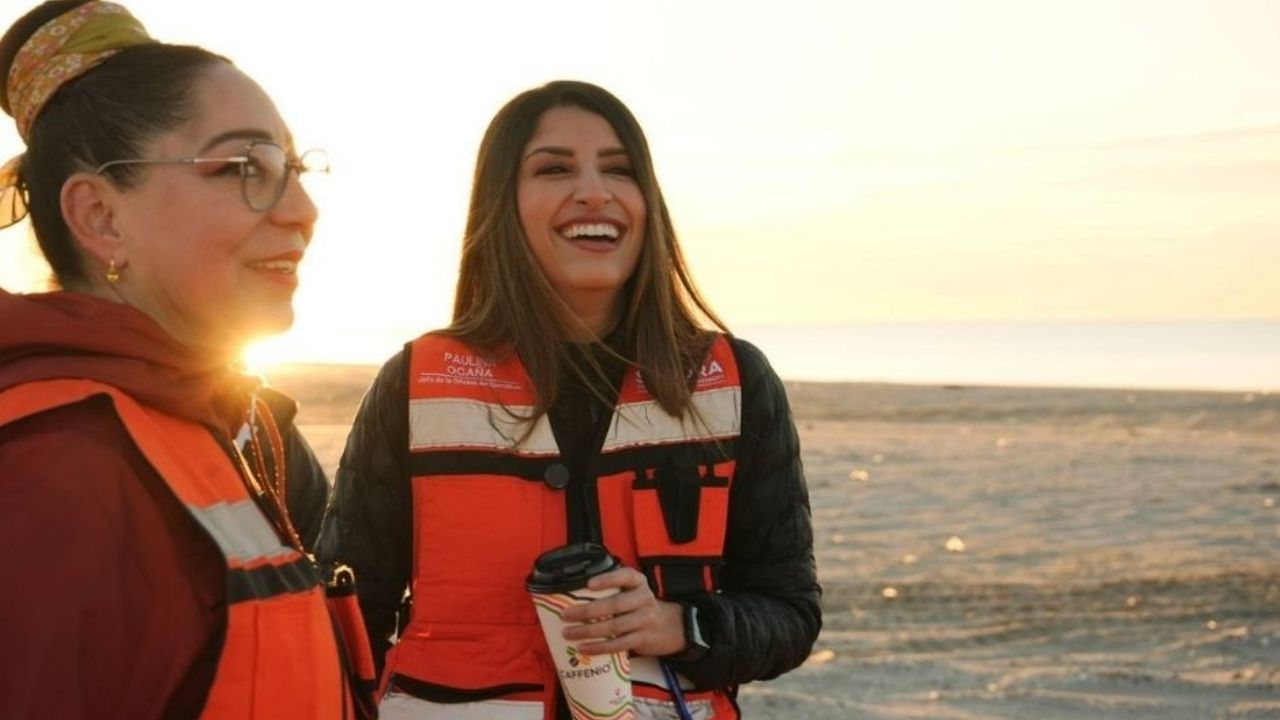 Supervisan avances en obras del Malecón de Playa El Cochórit y Malecón de Huatabampito en Sonora