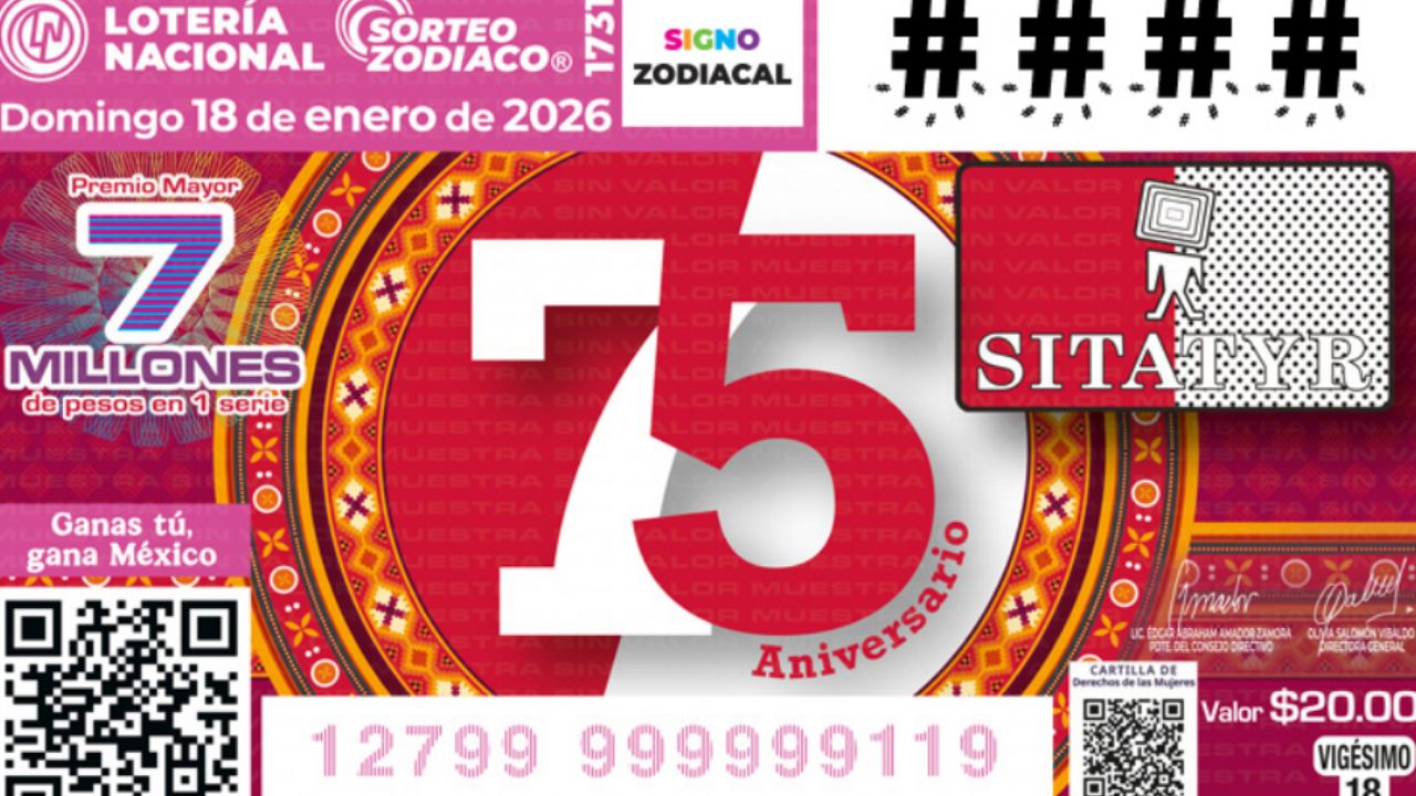 Lista COMPLETA de GANADORES Sorteo Zodiaco No. 1731 de Lotería Nacional, HOY domingo 18 de ENERO