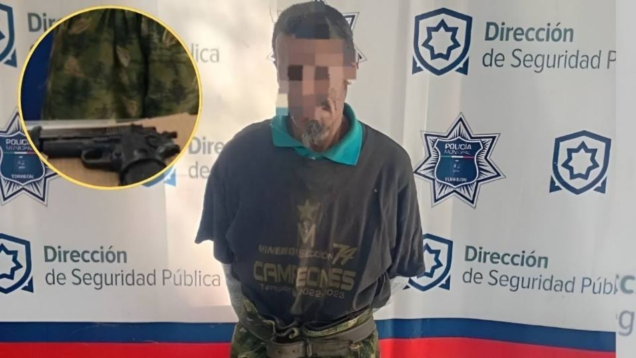 Detienen a hombre por alterar el orden y amenazar con pistola de juguete a civiles en Coahuila