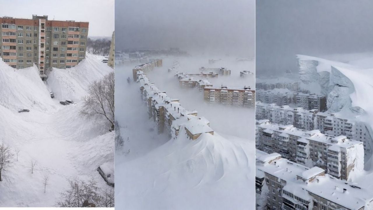 Emergencia en Kamchatka, Rusia: Nevadas extremas dejan víctimas y edificios bajo la nieve