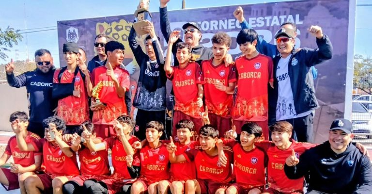 Caborca hace historia: Se corona campeón estatal de futbol derrotando a Cajeme en la final
