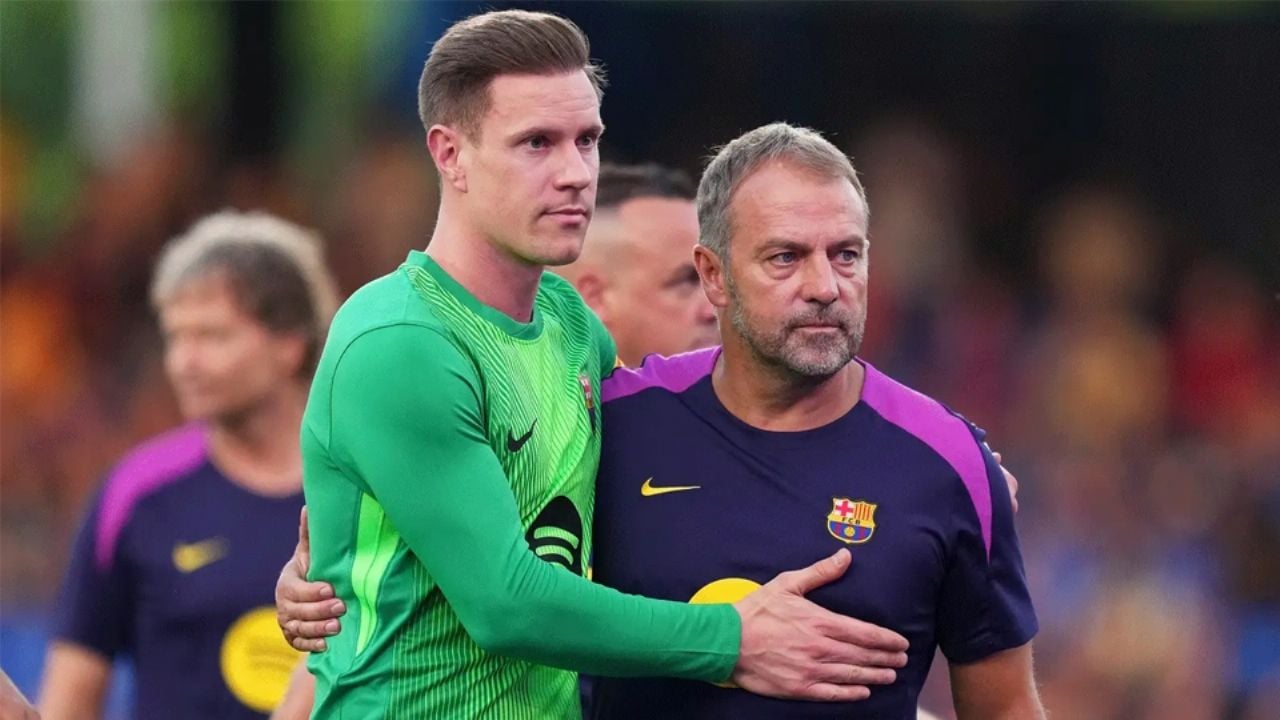 Ter Stegen deja al Barcelona para jugar con el Girona; Hansi Flick confirma la salida del arquero