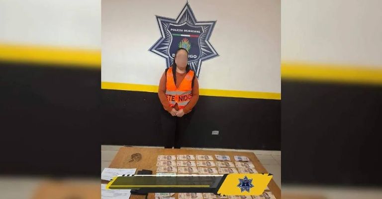 Detienen a empleada de una funerario por presunto intento de robo en Gómez Palacio, Durango.