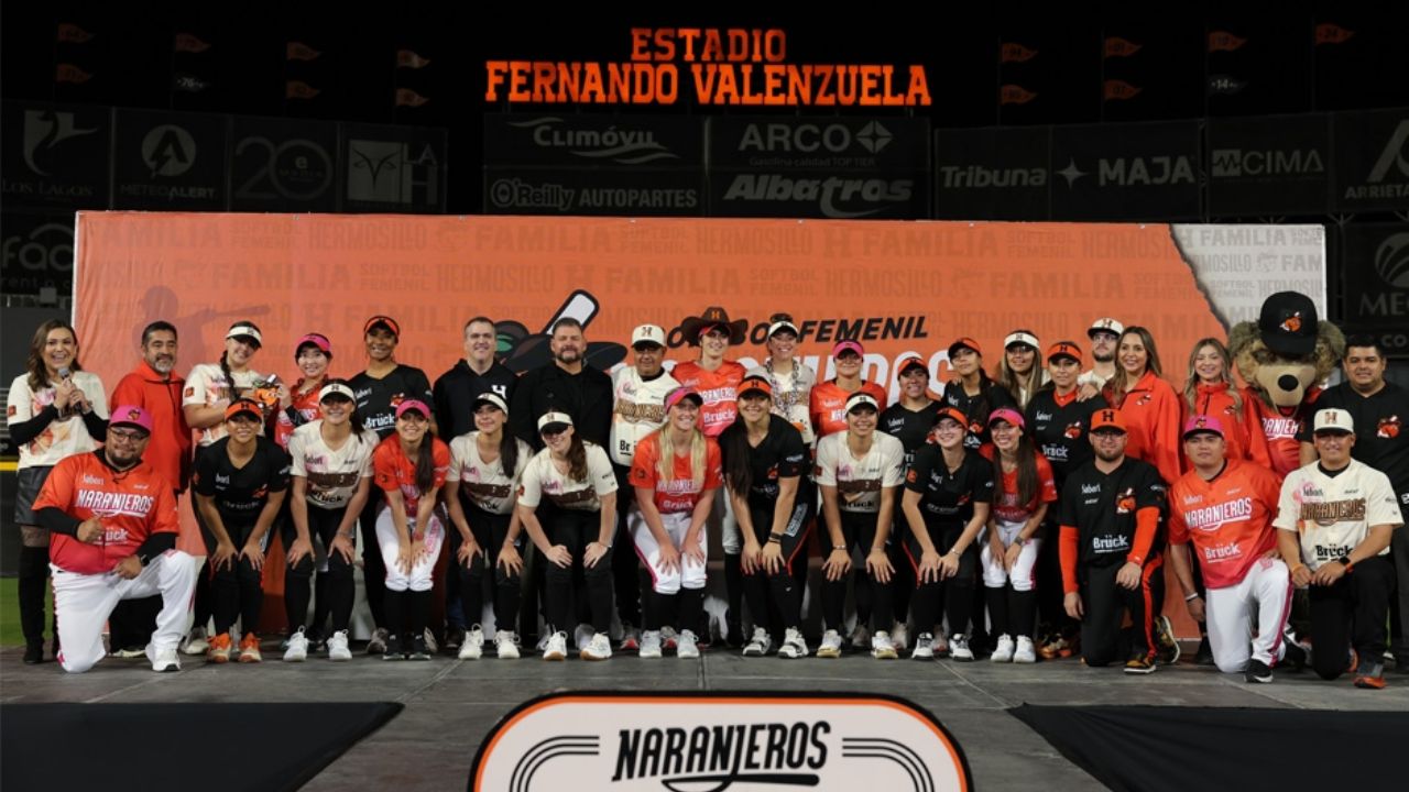 Naranjeros de Hermosillo Softbol presenta su vestimenta para la temporada 2026 de la LMS