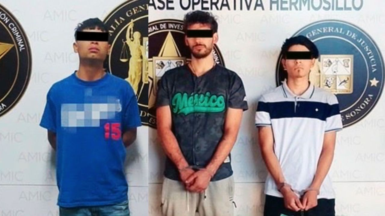 Con 352 envoltorios de droga y una réplica de pistola, detienen a cuatro jóvenes en Hermosillo