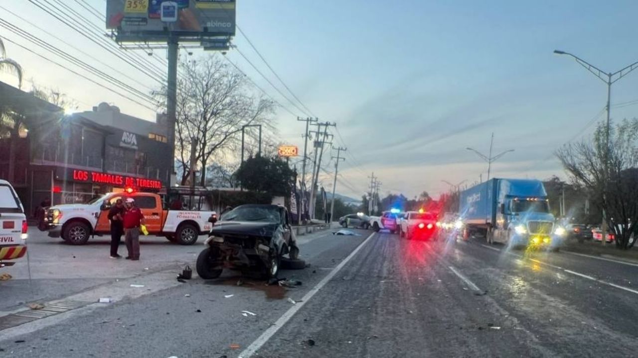 Tragedia en Nuevo León: Accidente deja un fallecido y dos lesionados en la Carretera Nacional