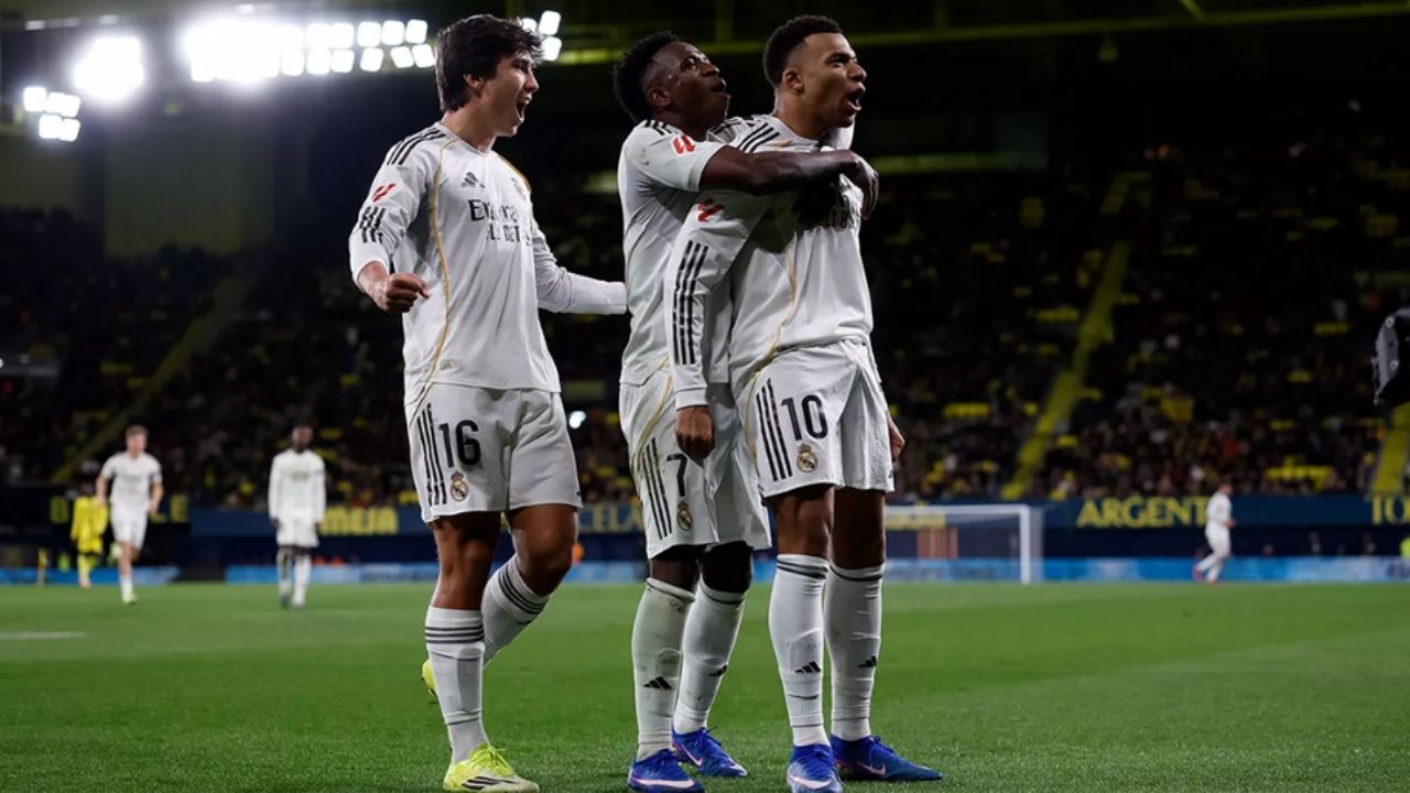 Doblete de Kylian Mbappé le da la victoria al Real Madrid sobre el Villarreal y el liderato de LaLiga