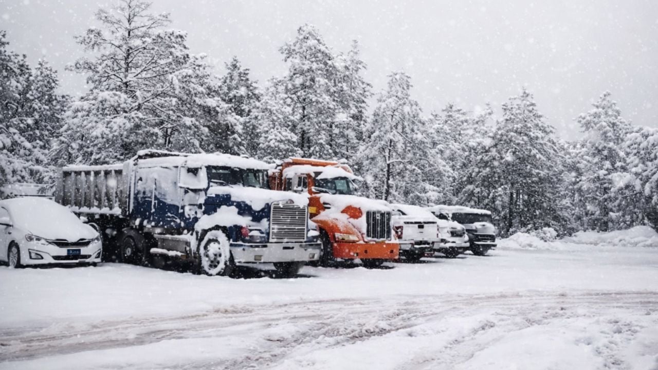 VIDEO: Yécora se pinta de blanco con la llegada de la primera nevada a la sierra de Sonora