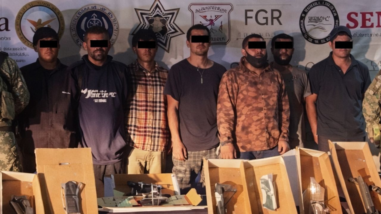 Tras enfrentamiento armado en Tecate, caen seite gatilleros, entre ellos un menos de edad