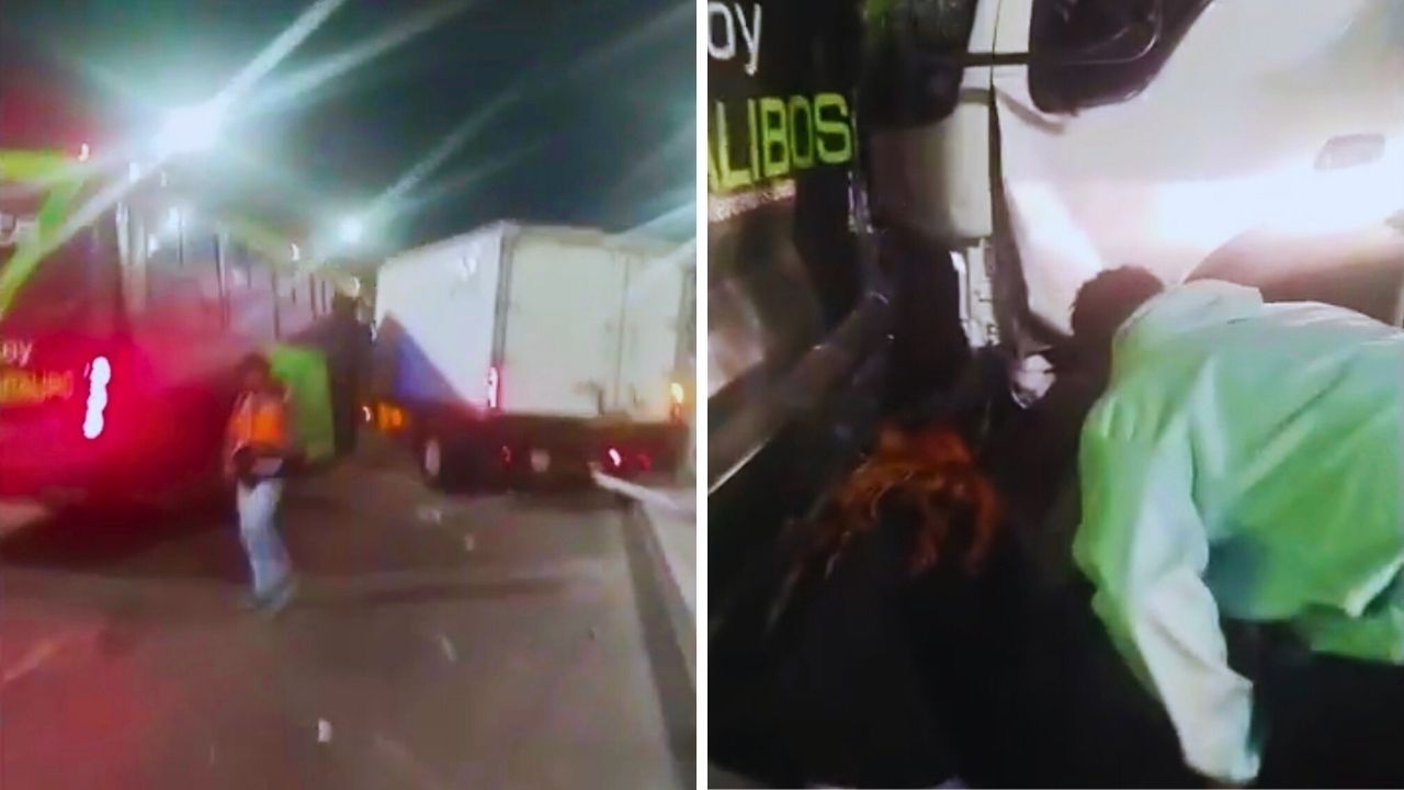 Tragedia en Indios Verdes: Camión fuera de control atropella a mujer; la deja GRAVE