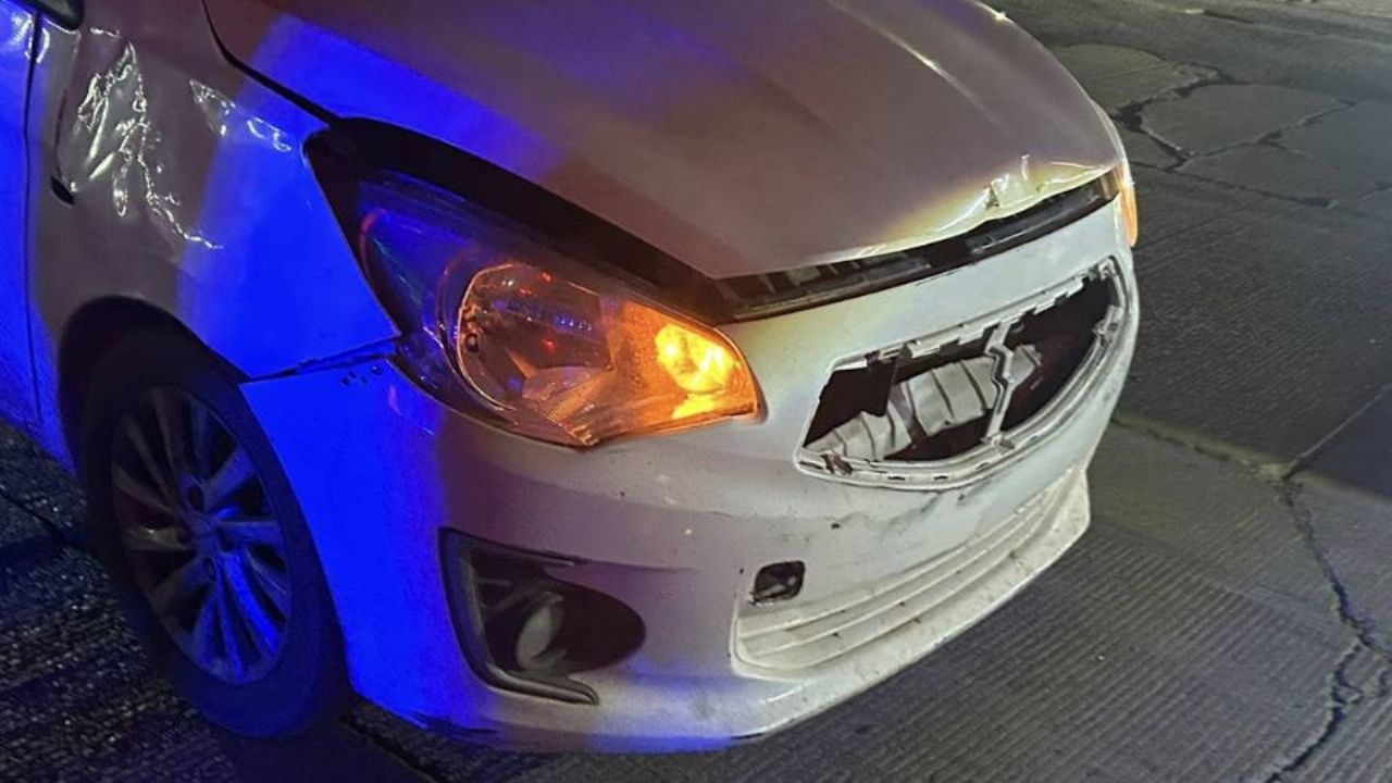 Se registra choque en la Tabasco y 200 de Ciudad Obregón; señalan a presunto conductor ebrio