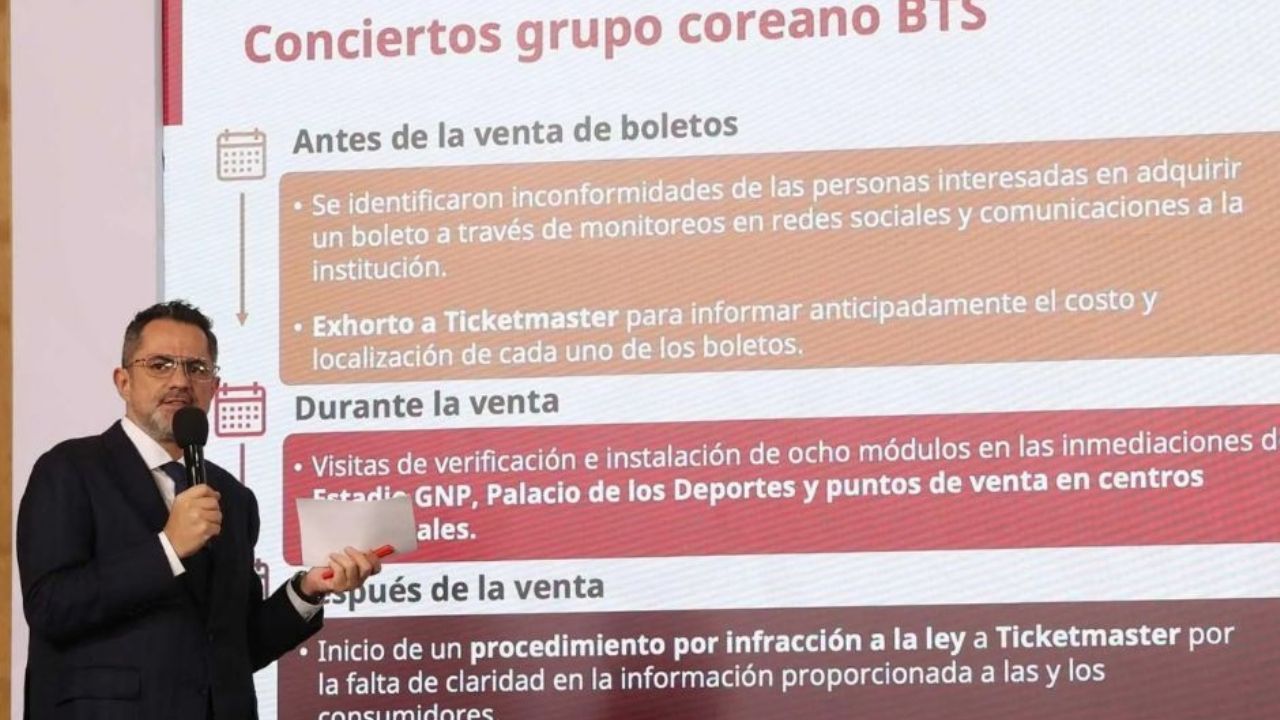 Profeco anuncia nuevos lineamientos en la venta de boletos en México tras irregularidades por BTS