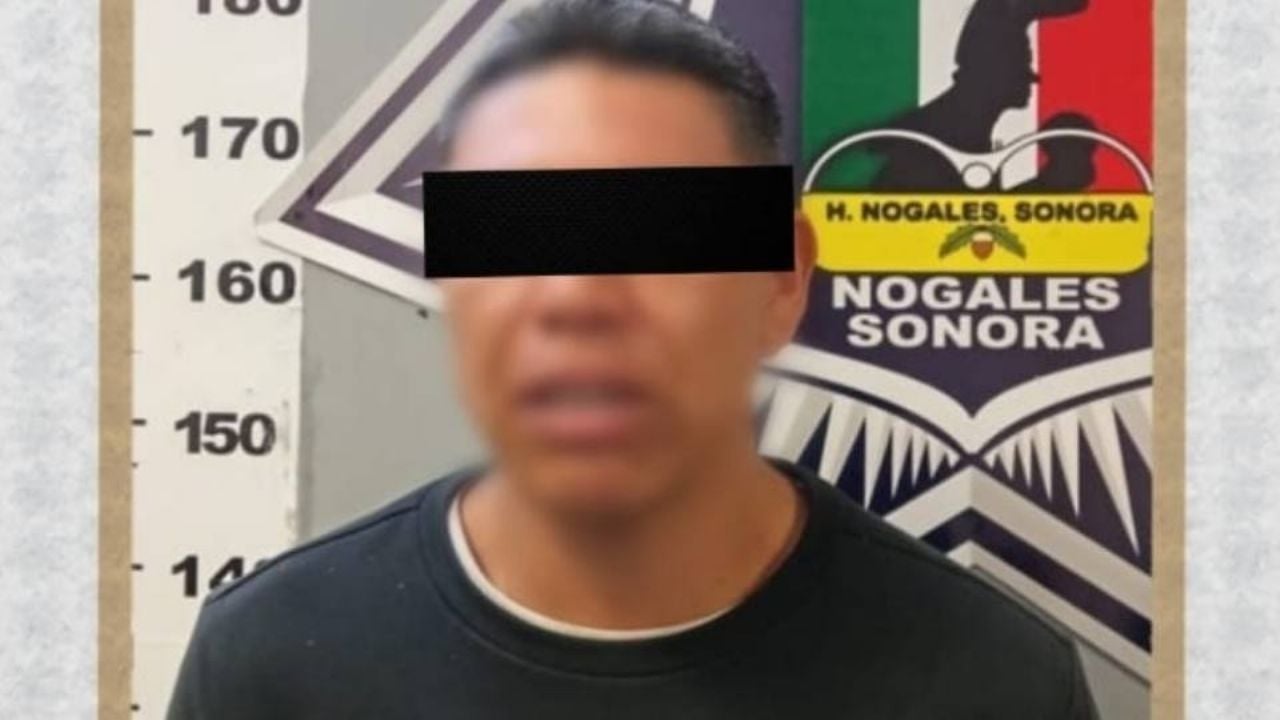 Detienen a hombre con orden de aprehensión en Nogales; intentó esconderse al ver a la policía
