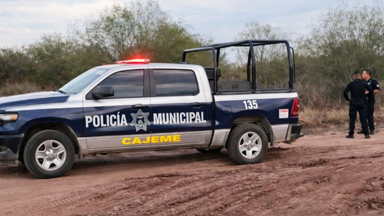 Encuentran cuerpo de hombre en terreno baldío de Ciudad Obregón; tenía impactos de bala