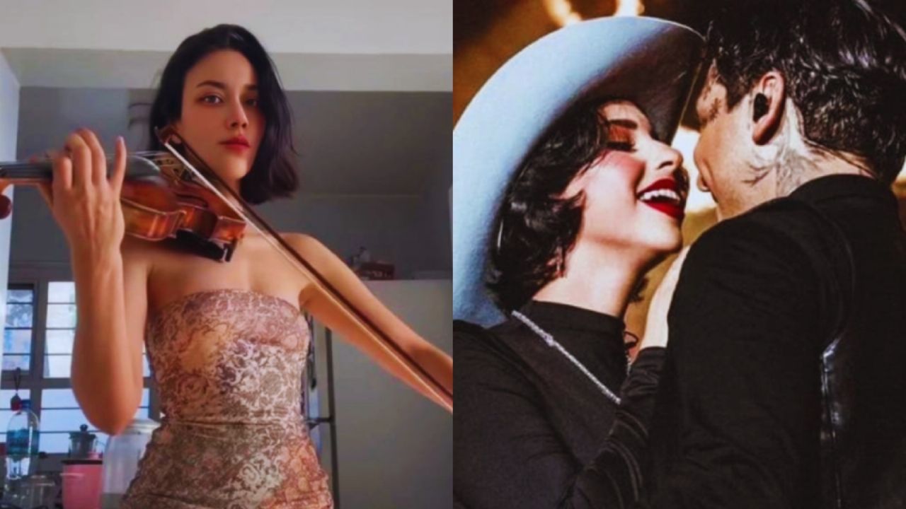 Violinista de Christian Nodal rompe el silencio tras escándalo de infidelidad, ¿Ángela Aguilar la despidió?