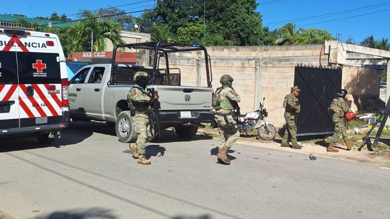 Enfrentamiento armado entre Marinos y sicarios deja un muerto y un detenido en Quintana Roo