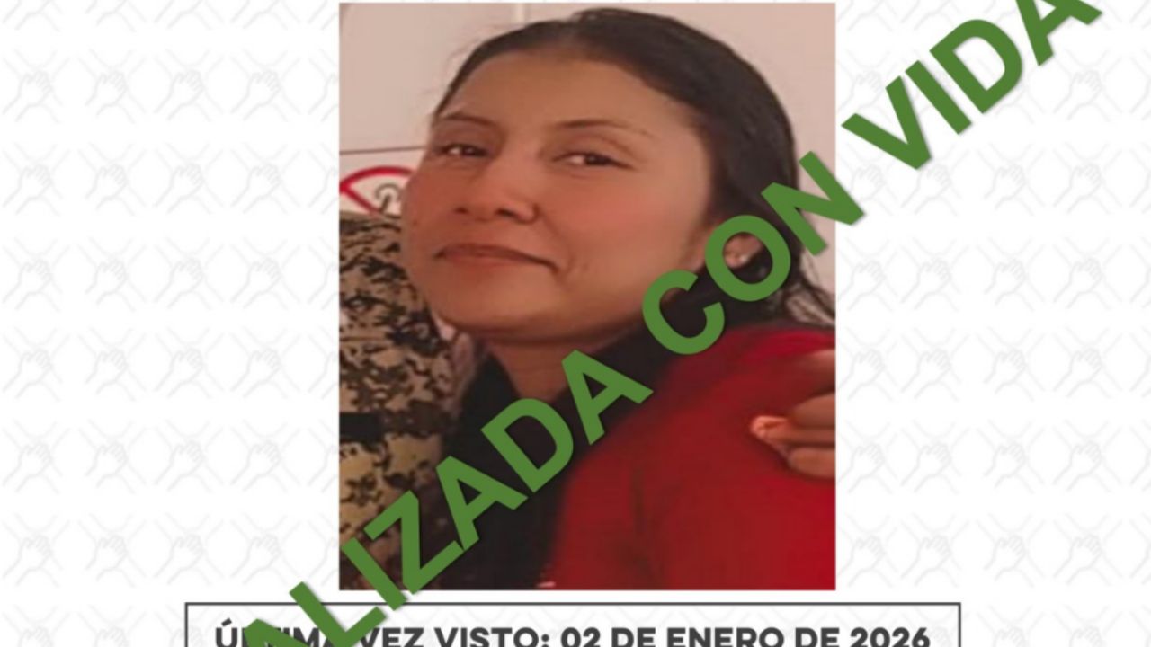 Localizan con vida a Naxhelli Concepción, desaparecida el 2 de enero en Sonora