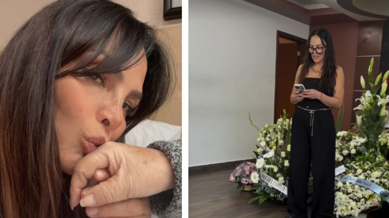 (VIDEO) Con música de Juan Gabriel y pasos de baile, Fabiola Campomanes da el último adiós a su mamá