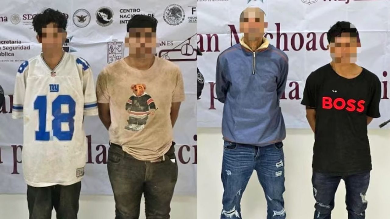 Tras asesinato y secuestro, capturan en Michoacán a cuatro presuntos integrantes del CJNG