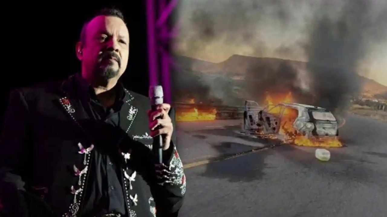 Filtran FUERTES IMÁGENES del ataque armado cerca del rancho de Pepe Aguilar; autos en llamas y ¿cadáveres?