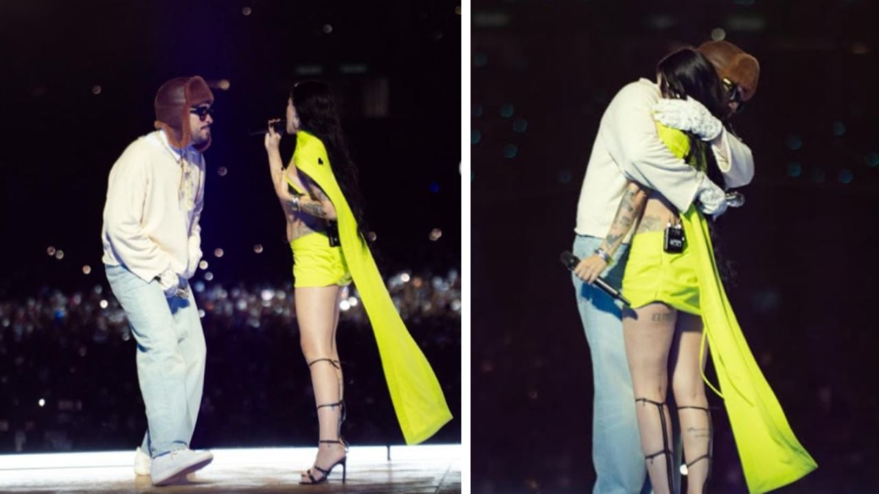 Lo que Ángela Aguilar no pudo, Cazzu sí: Interpreta ‘Con otra’ junto a Bad Bunny en Argentina (VIDEO)