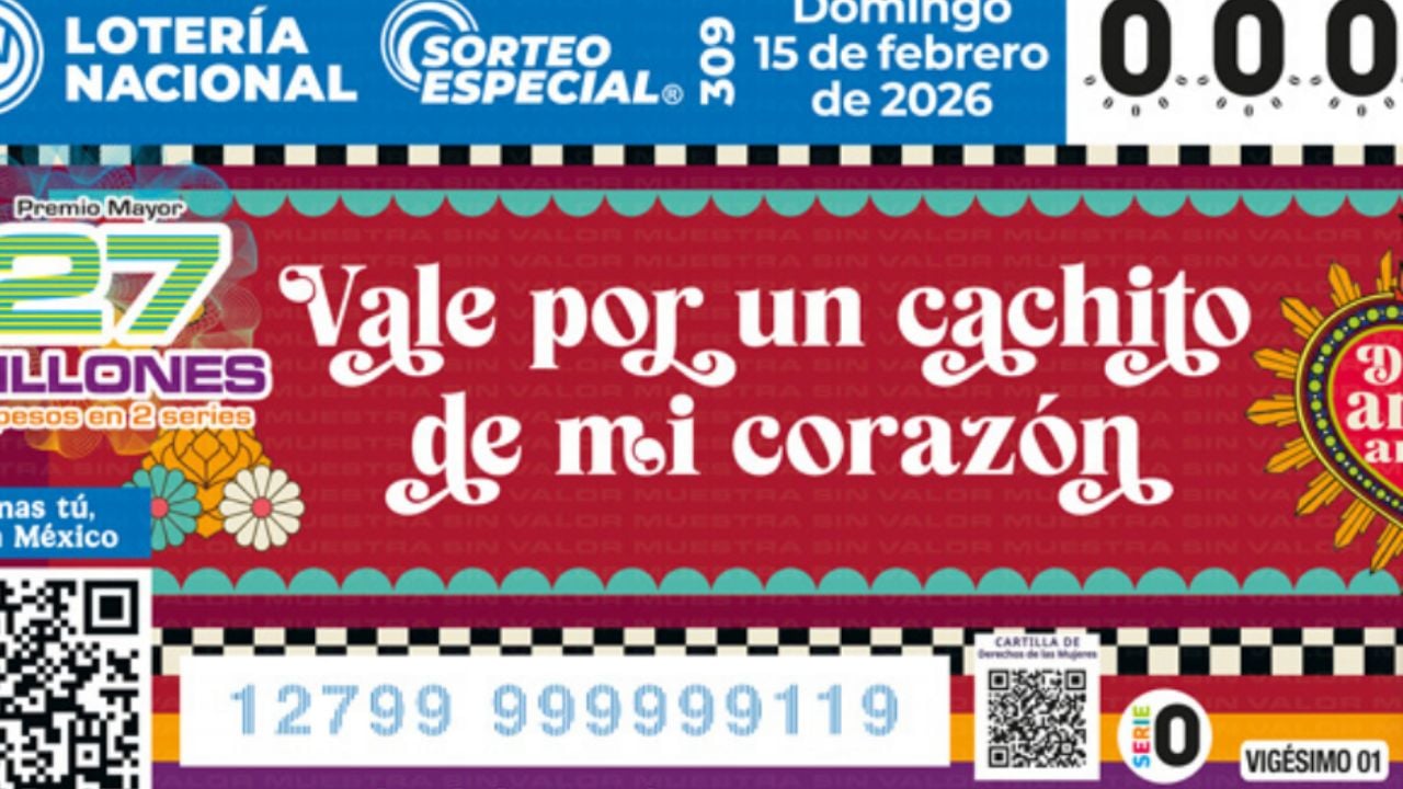 Lista COMPLETA de GANADORES del Sorteo Especial número 309 de la Lotería Nacional de HOY domingo 15 de febrero