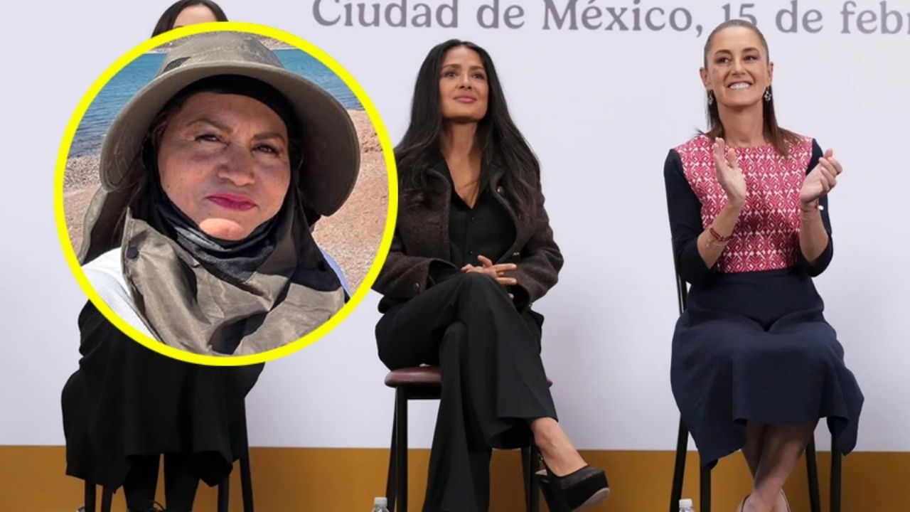 Ceci Flores se lanza contra Salma Hayek por participar en ‘mañanera’ de Claudia Sheinbaum