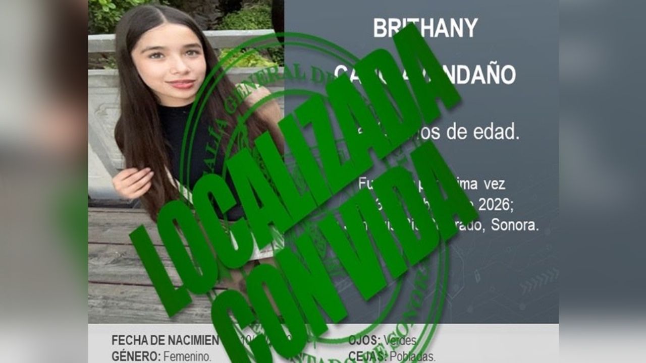 Nunca estuvo en peligro: Hallan a Brithany, menor de 15 años desaparecida al norte de Sonora